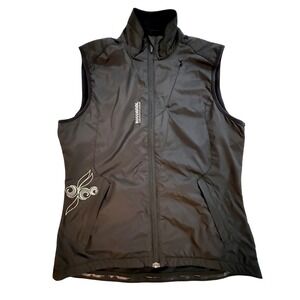 Rossignol Women's Black Full Zip Windproof Vest Sleeveless Jacket Sz Large (140)